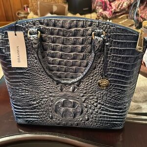 Brahmin NWT Large Duxbury Satchel Aquarius Melbourne